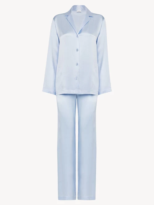 Azure Silk Pajama Set