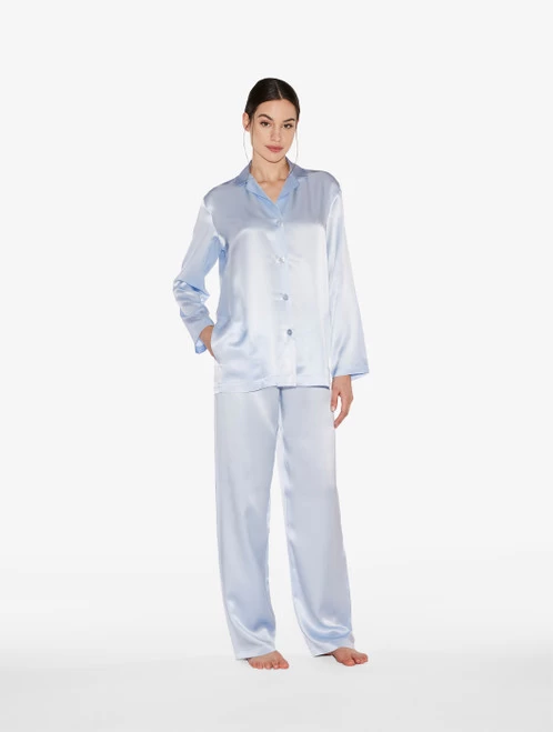 Azure Silk Pajama Set - Image 2