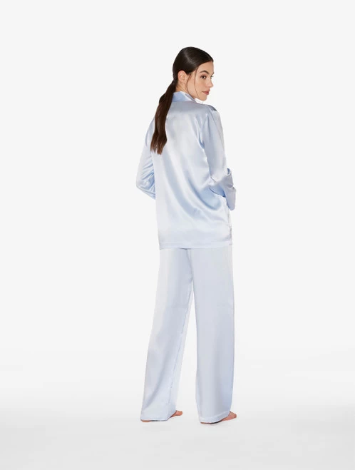Azure Silk Pajama Set - Image 3