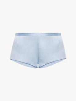 Azure Silk Pajama Shorts