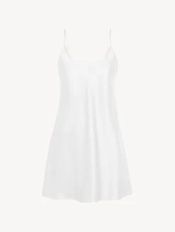 White Silk Short Slip