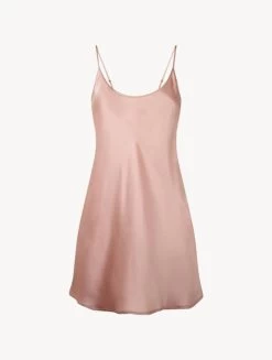 Powder Pink Silk Short Slip