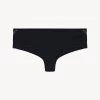 Black Cotton Hipster Briefs