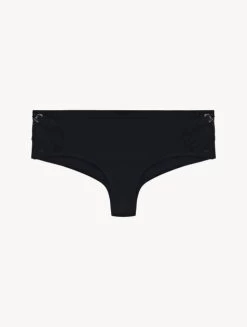 Black Cotton Hipster Briefs