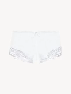 White Cotton Sleep Shorts