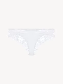 White Cotton Brazilian Briefs
