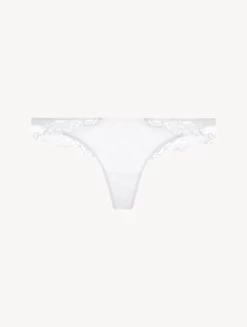 White Cotton Thong