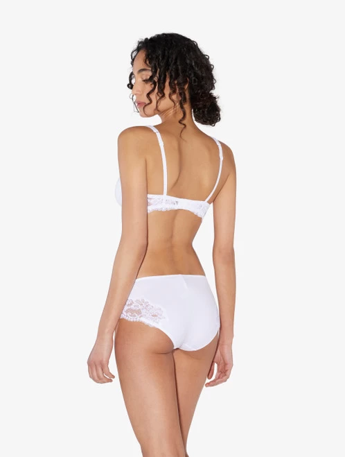 White Cotton Mid-rise Briefs - Image 3