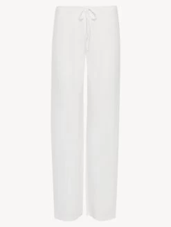 White Cotton Trousers