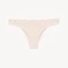 Brazilian Brief In Rose Beige Lycra With Macrame