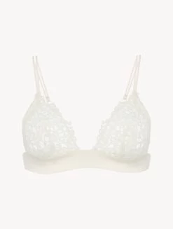 Off-white Triangle Bra With Macramé
