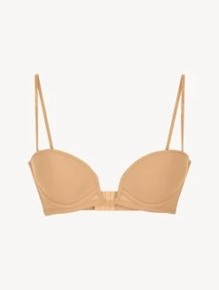 Amaretto-coloured Underwired Padded Bandeau U-bra