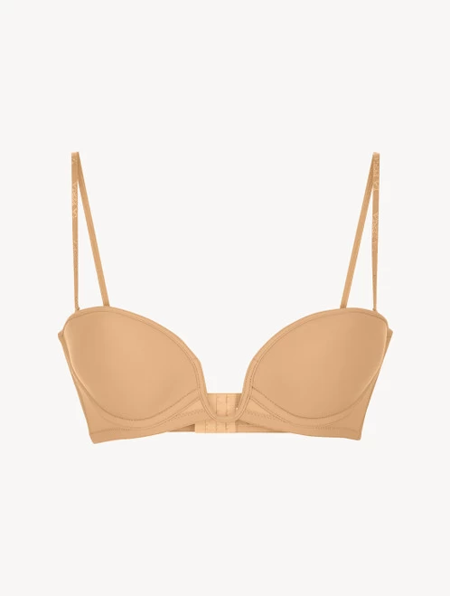 Amaretto-coloured Underwired Padded Bandeau U-bra