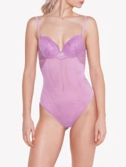 Lilac Rose Lace Bodysuit