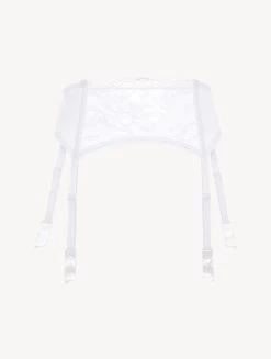 White Lace Suspender Belt
