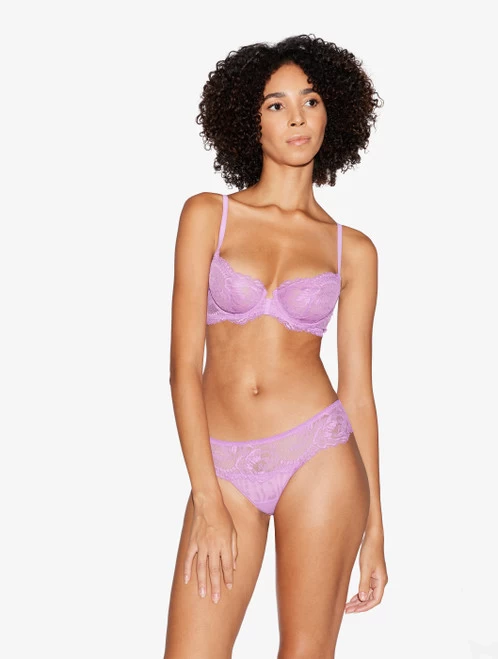 Lilac Rose Lace Balconette Bra - Image 2