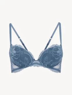 Dark Blue Lace Push-up Bra