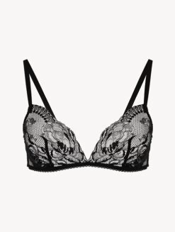 Black Lace Non-wired Bra