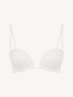 Bandeau Bra In Lys With Embroidered Tulle