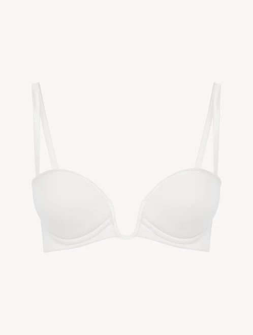 Bandeau Bra In Lys With Embroidered Tulle