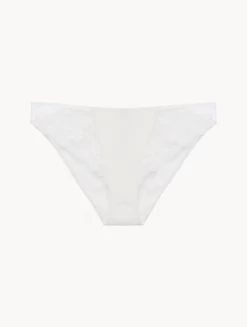 Briefs In Lys With Embroidered Tulle