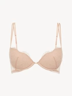 Push-up Bra With Lace In Oak Blush