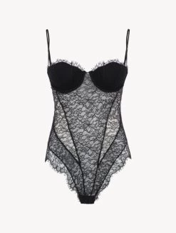 Lace Bodysuit In Onyx