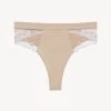 High Waisted Briefs In Halo And Ivory Nude With Embroidered Tulle