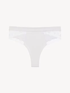 High Waisted Briefs In Lys With Embroidered Tulle