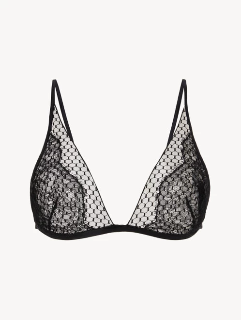 Triangle Bra With Leavers Lace