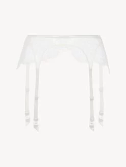 Lace Suspender Belt In Natural