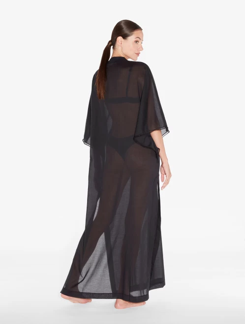 Kaftan In Black With Beading - Image 3