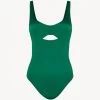 Cut-out Swimsuit In Green